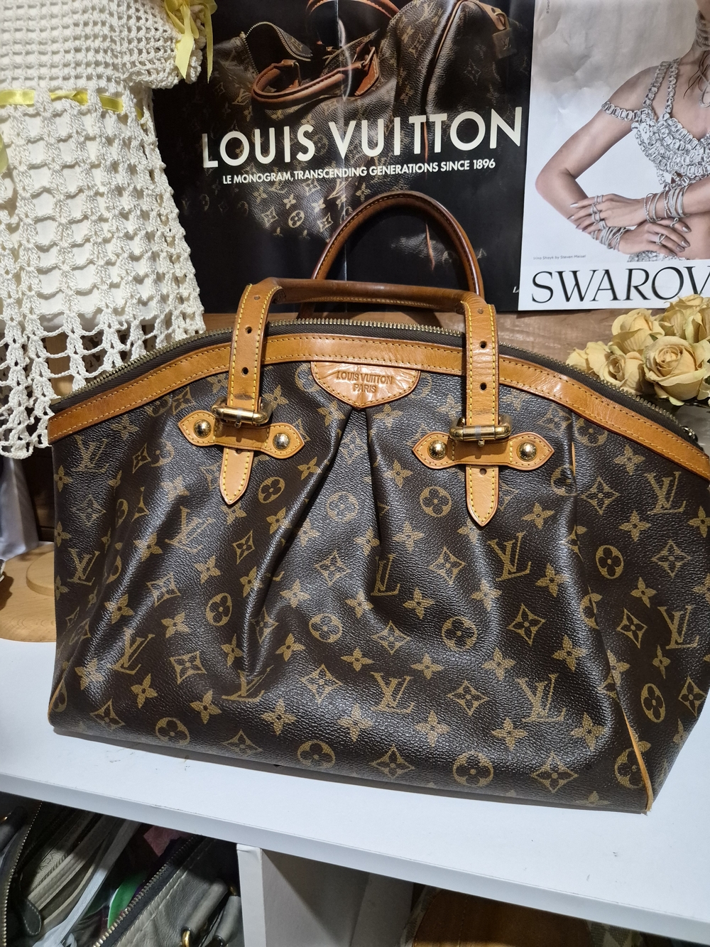 Louis Vuitton Tivoli GM Brown Monogram Canvas Handbag